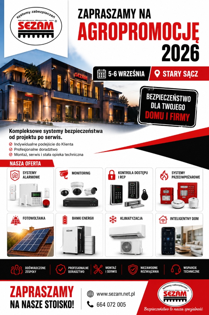 Zapraszamy na AGROPROMOCJĘ 2026 w Starym Sączu - SEZAM